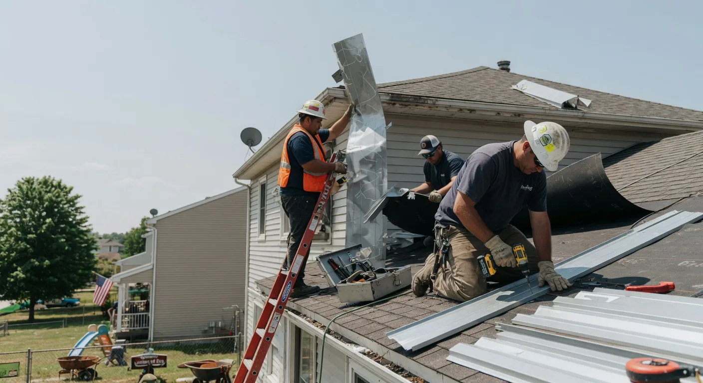 Storm Damage Metal Roof Repair in Stottville, NY